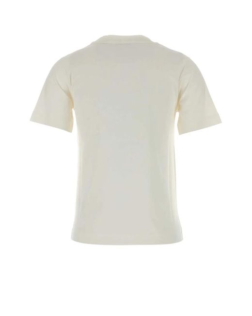Burberry White Cotton T-Shirt