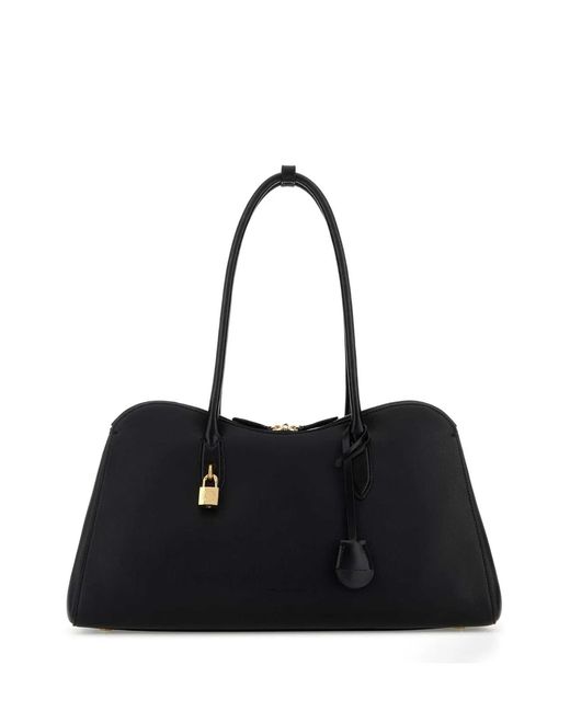 Stella McCartney Black Synthetic Leather Ryder Shopping Bag
