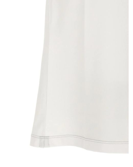 Brunello Cucinelli White Techno Piquet T-Shirt for men