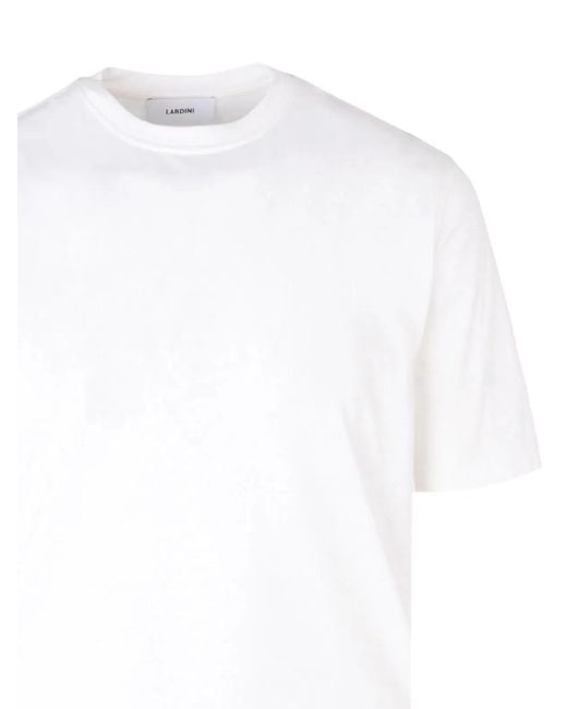 Lardini White Crew Neck T-Shirt for men
