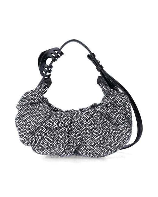 DIESEL Gray Cotton Shoulder Bag