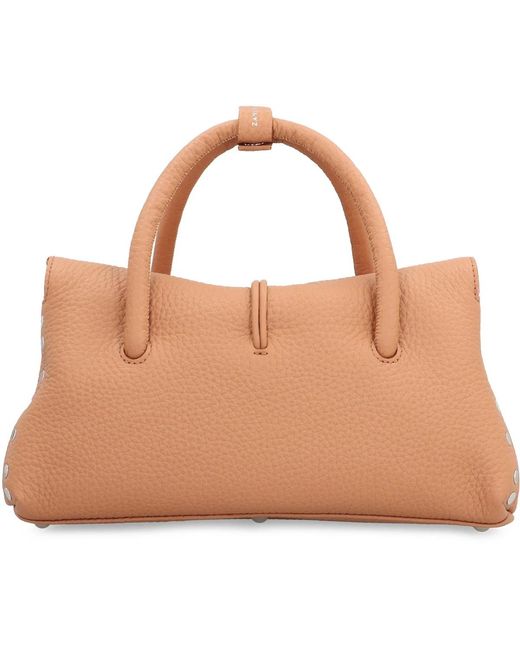 Zanellato Brown Dotta Leather Handbag