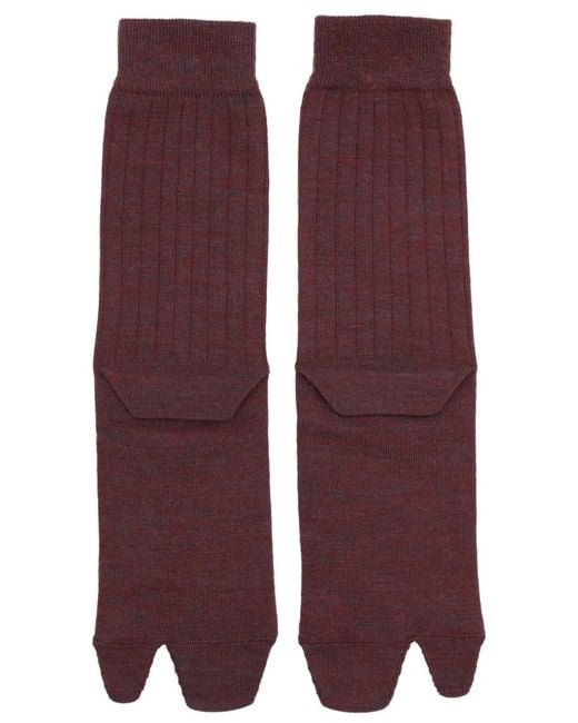 Maison Margiela Purple Socks "Tabi"