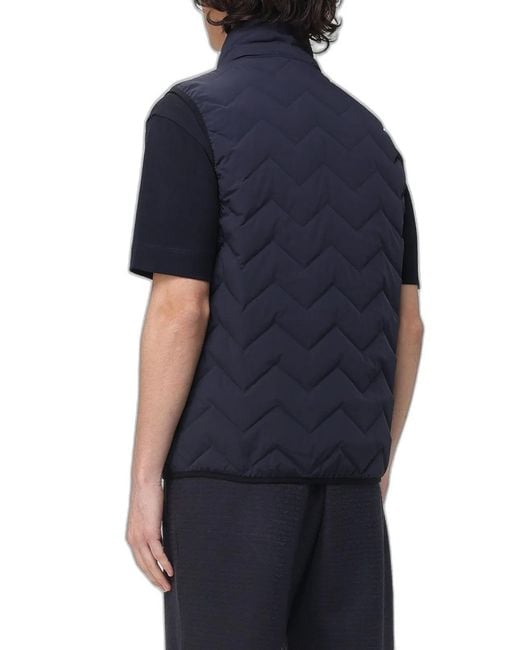 Emporio Armani Blue Down Vest for men