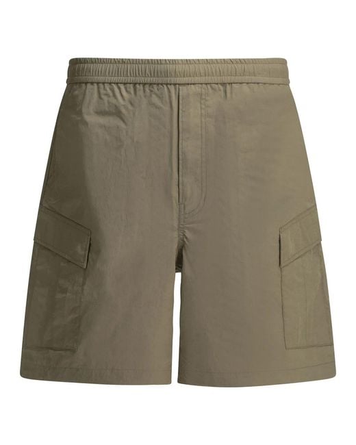 DAIWA PIER 39 Green "Tech 6 Pockets" Cargo Shorts for men