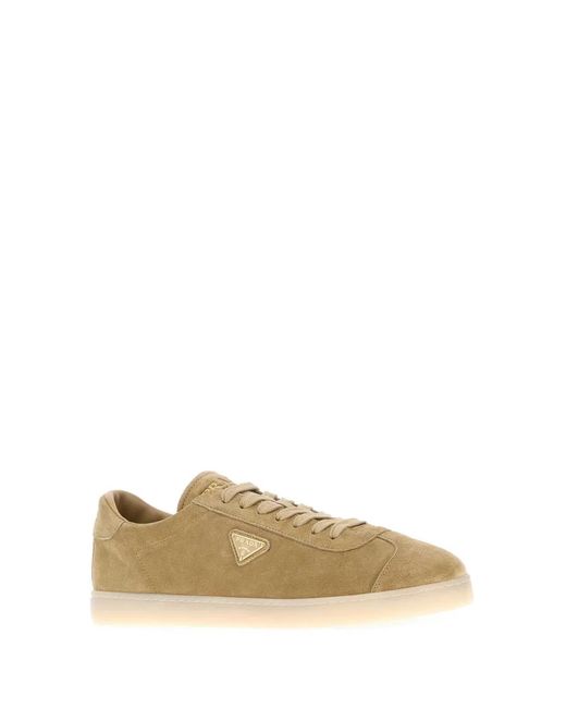 Prada Natural Suede Sneakers for men