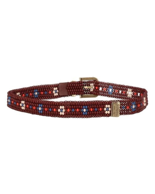Etro Red Beaded Belt