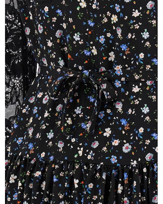 Rabanne Black Floral Lace Dress