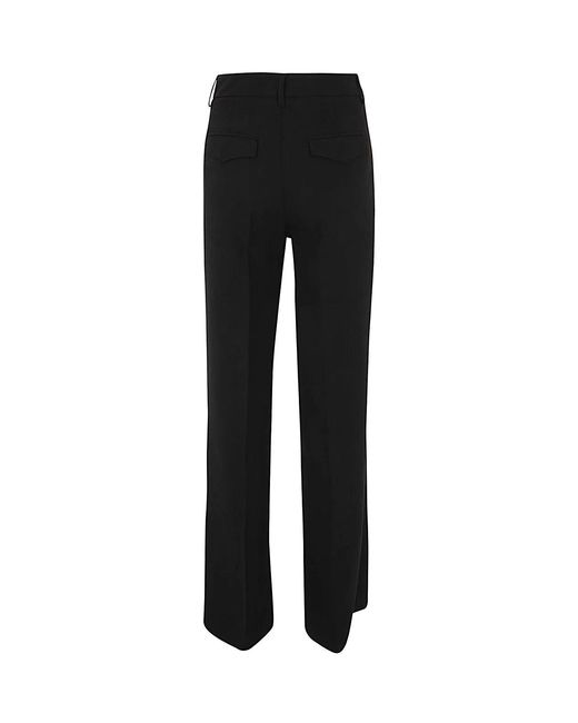 NINA 14.7 Black Cady Palazzo Trousers