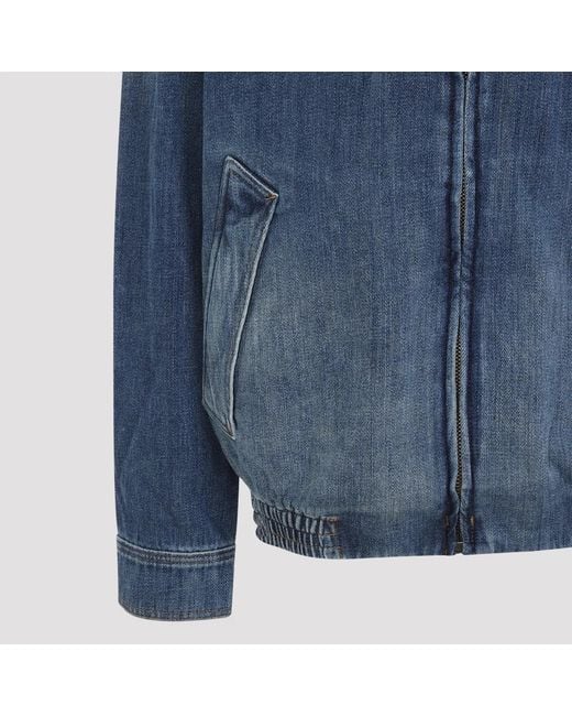 Loewe Blue Zip-Up Jacket for men
