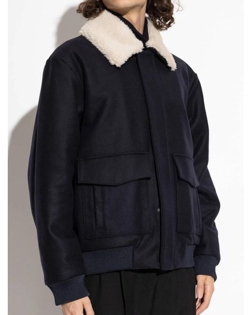 Balmain Blue Bomber Jacket for men