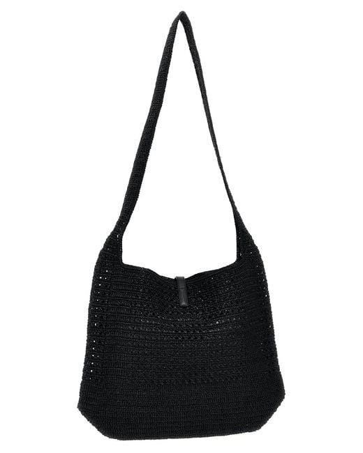 Saint Laurent Black 'Le 5 À 7' Midi Shopping Bag