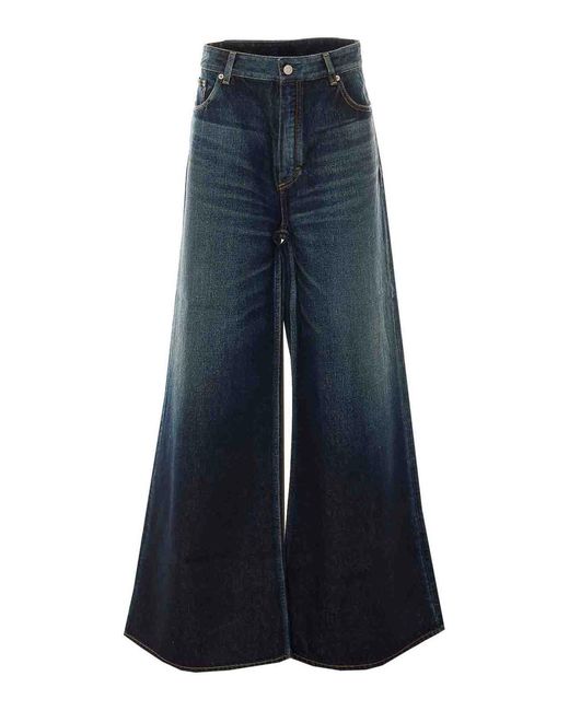 Alaïa Blue Alaia Dock Palazzo Pants