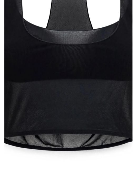 Gucci Black Lightweight Crêpe Jersey Bralette Set