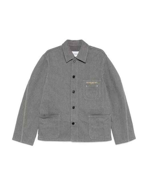 Givenchy Gray Patch Pockets Jacket for men