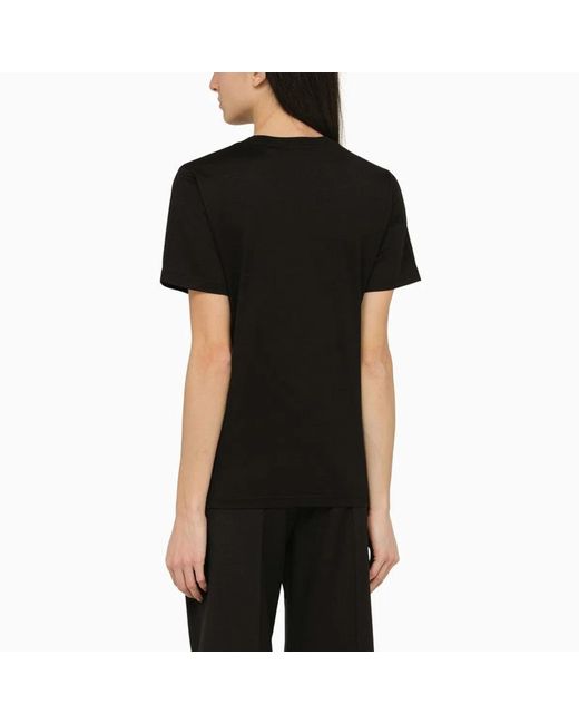 Burberry Black Logo Cotton T-Shirt