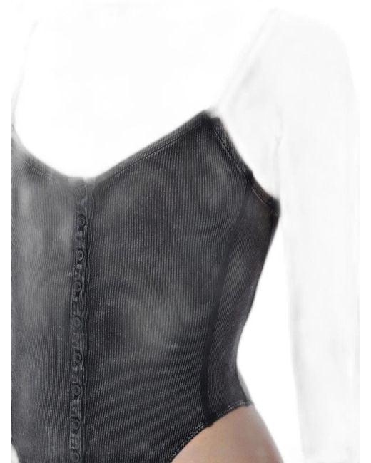 DIESEL Black T-Ley Bodysuit