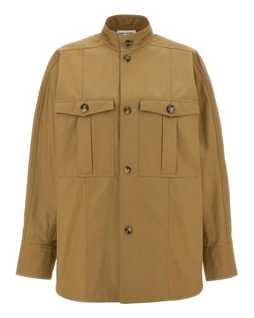 Saint Laurent Natural 'Saharienne' Shirt