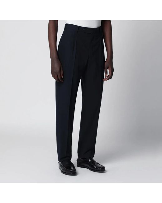 PT01 Black Cotton Trousers for men