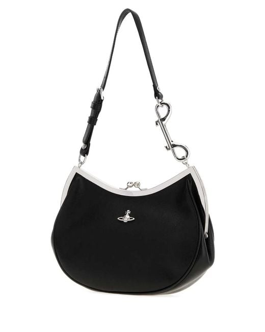 Vivienne Westwood Black Charm Frame Purse