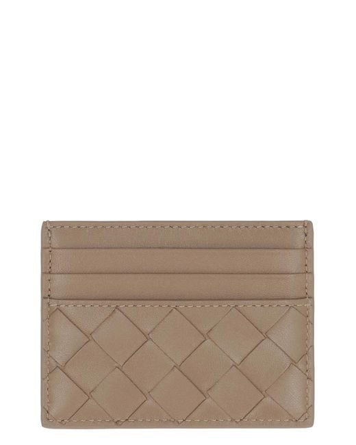 Bottega Veneta Brown Intrecciato Card Case