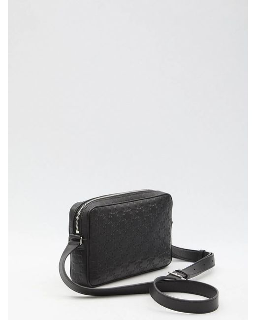 Céline Black Messenger Bag Made Of Calf Leather for men