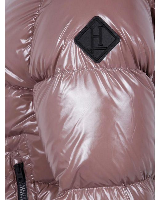Herno Purple "Bomber Gloss" Jacket for men