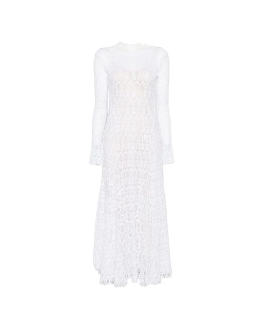 Forte_forte White Lace Long Dress