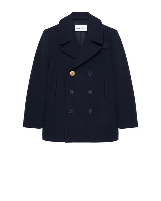 Givenchy Blue Wool Coat for men