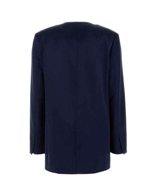 Alberta Ferretti Blue Jacket