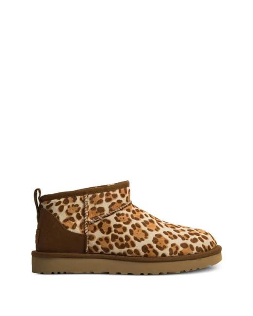 Ugg Brown "Classic Ultra Mini Plains" Boots