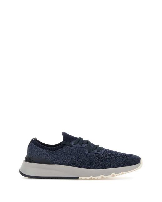 Brunello Cucinelli Blue Pair Of Sneakers for men