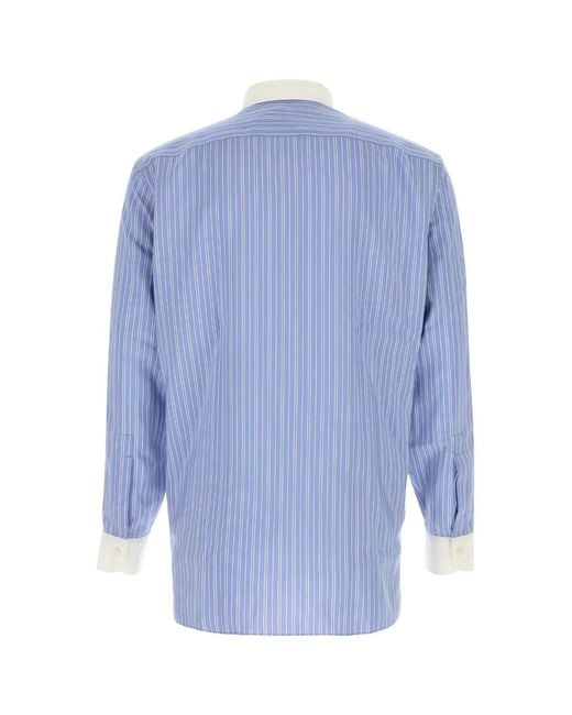 Tom Ford Blue Stripes Shirt for men