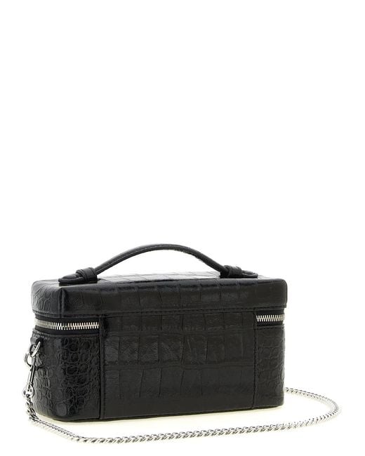 Tory Burch Black 'Charlie' Vanity Case Crossbody Bag