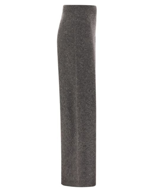 Fabiana Filippi Gray Knitted Trousers