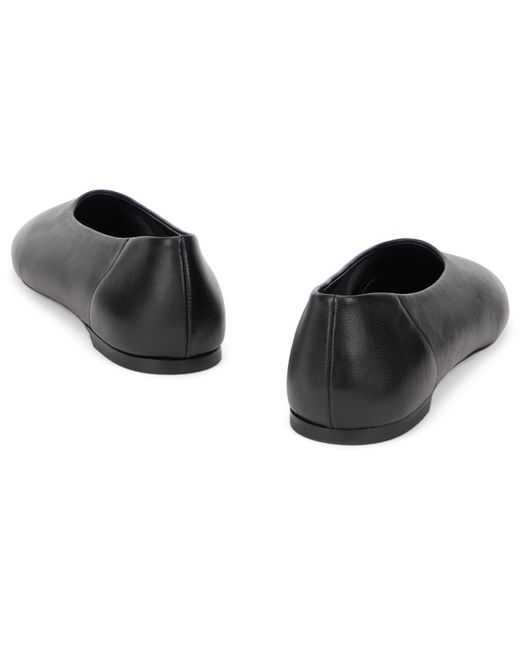 Totême  Black Slip Nappa Ballerinas