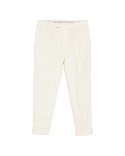 PT Torino White Rebel Fit Trousers for men