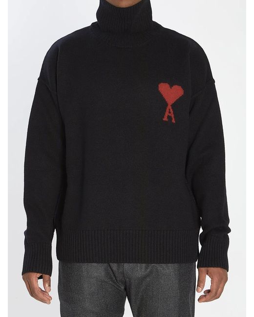 AMI Black Jersey With Uploaded Ami Neg Patch for men