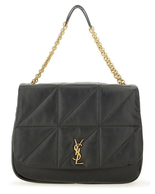 Saint Laurent Black Leather Jamie Shopping Bag