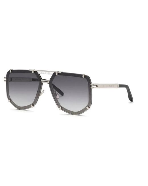 Philipp Plein Black Metal Sunglasses