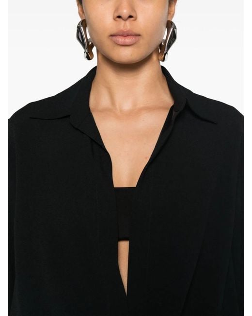 Dries Van Noten Black Cedal 9067 W.W.Shirt