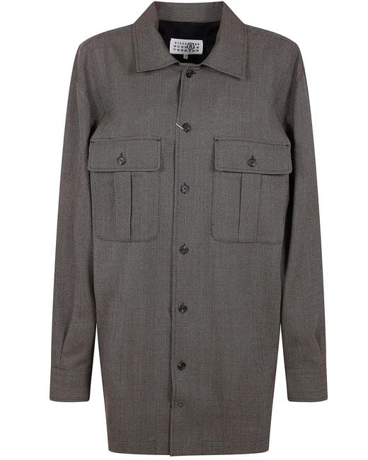 MM6 by Maison Margiela Gray Mini Dress