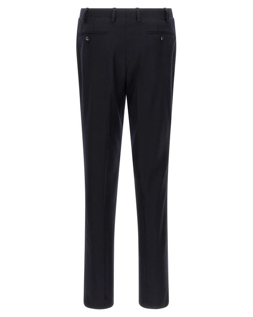 Kiton Blue Virgin Wool And Cashmere Dress for men