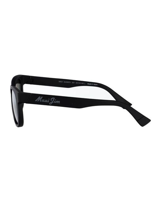Maui Jim Black Matte Nylon Sunglasses
