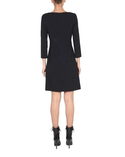 Boutique Moschino Black Cady Dress