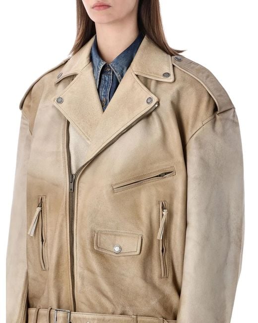 Golden Goose Deluxe Brand Natural Leather Phoebe Jacket