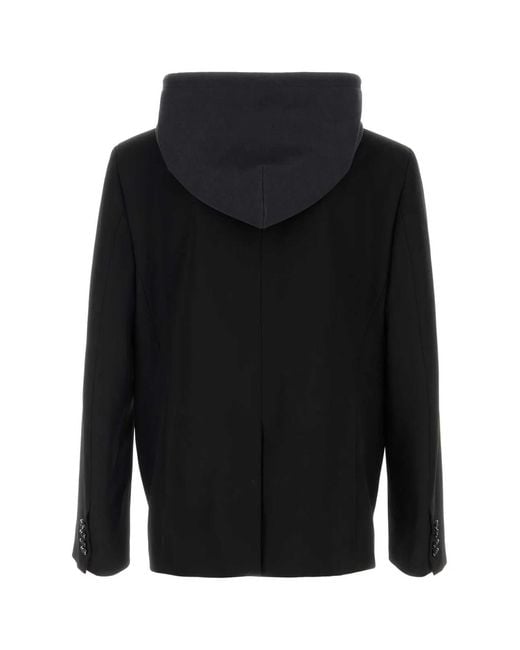 Balenciaga Black Wool Blazer for men