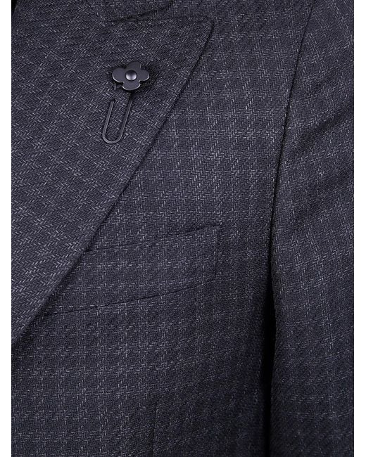 Lardini Blue "Iconic Drop 7 Regular" Jacket for men
