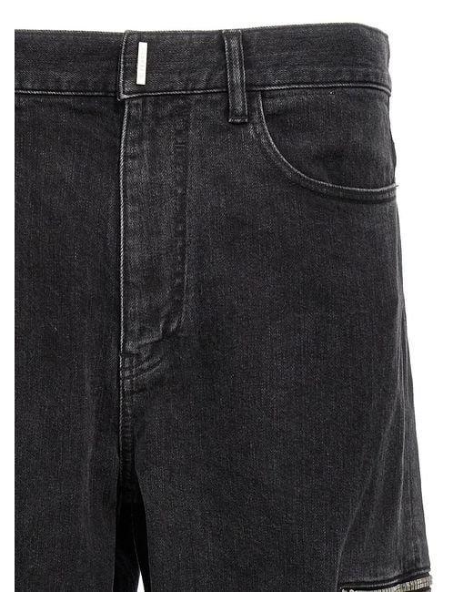 Givenchy Black Cargo Jeans for men
