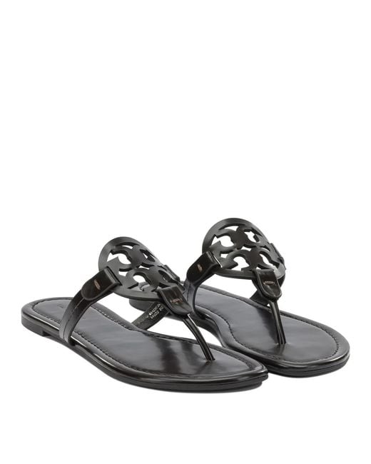 Tory Burch Black Ovine Leather Sandals